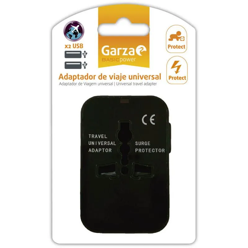 ADAPTADOR GARZA VIAJE UNIVERSAL 401018