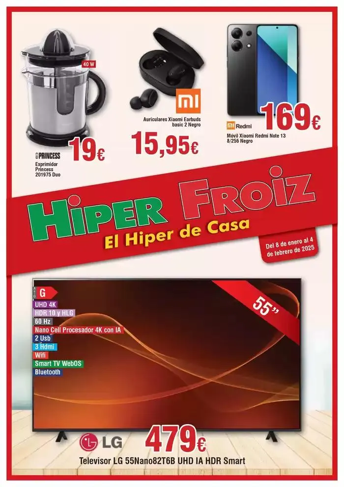 Catálogo de Hiper FROIZ 8 de enero al 4 de febrero 2025 - Página 1