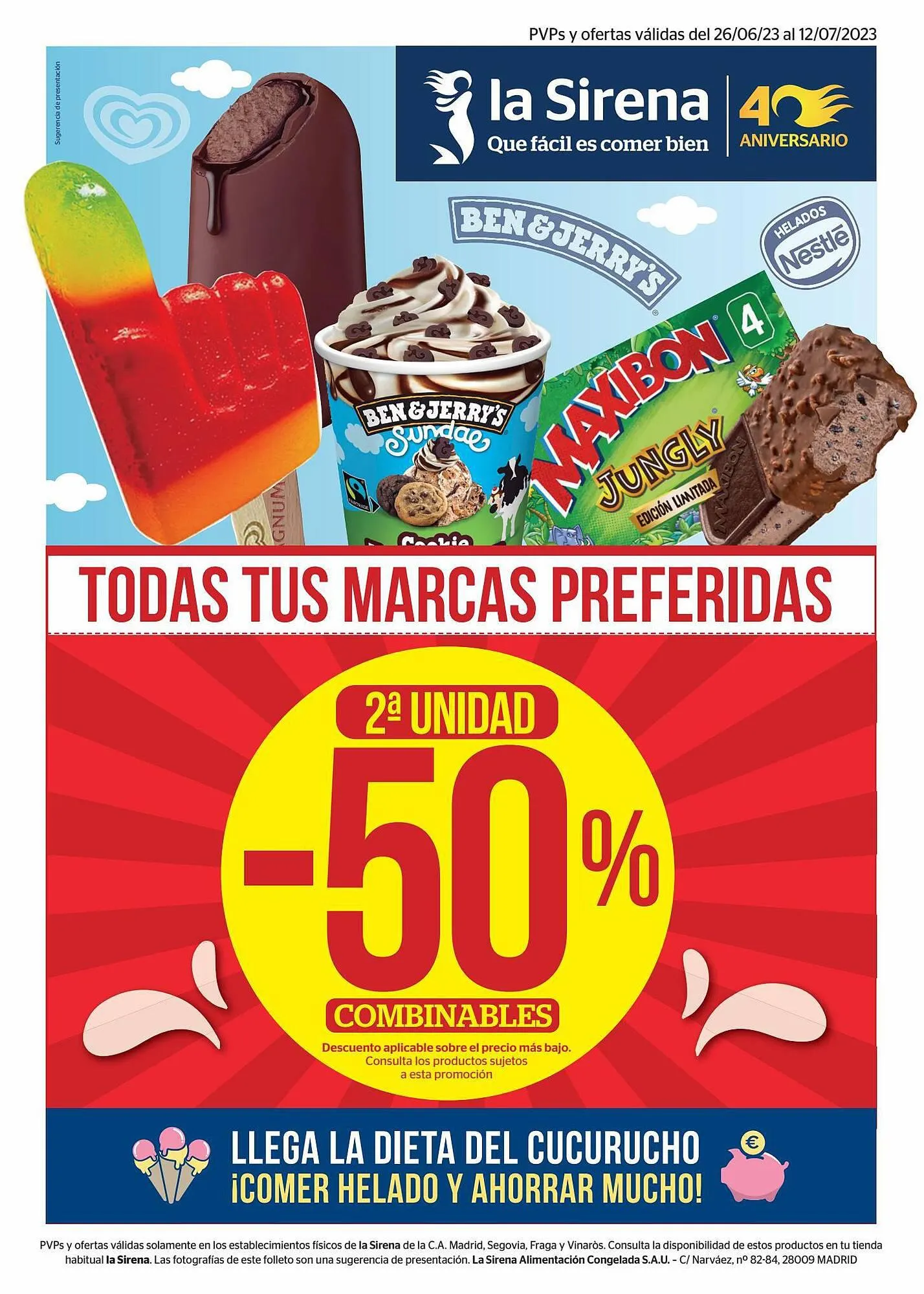 Catálogo de Folleto La Sirena 26 de junio al 12 de julio 2023 - Página 1