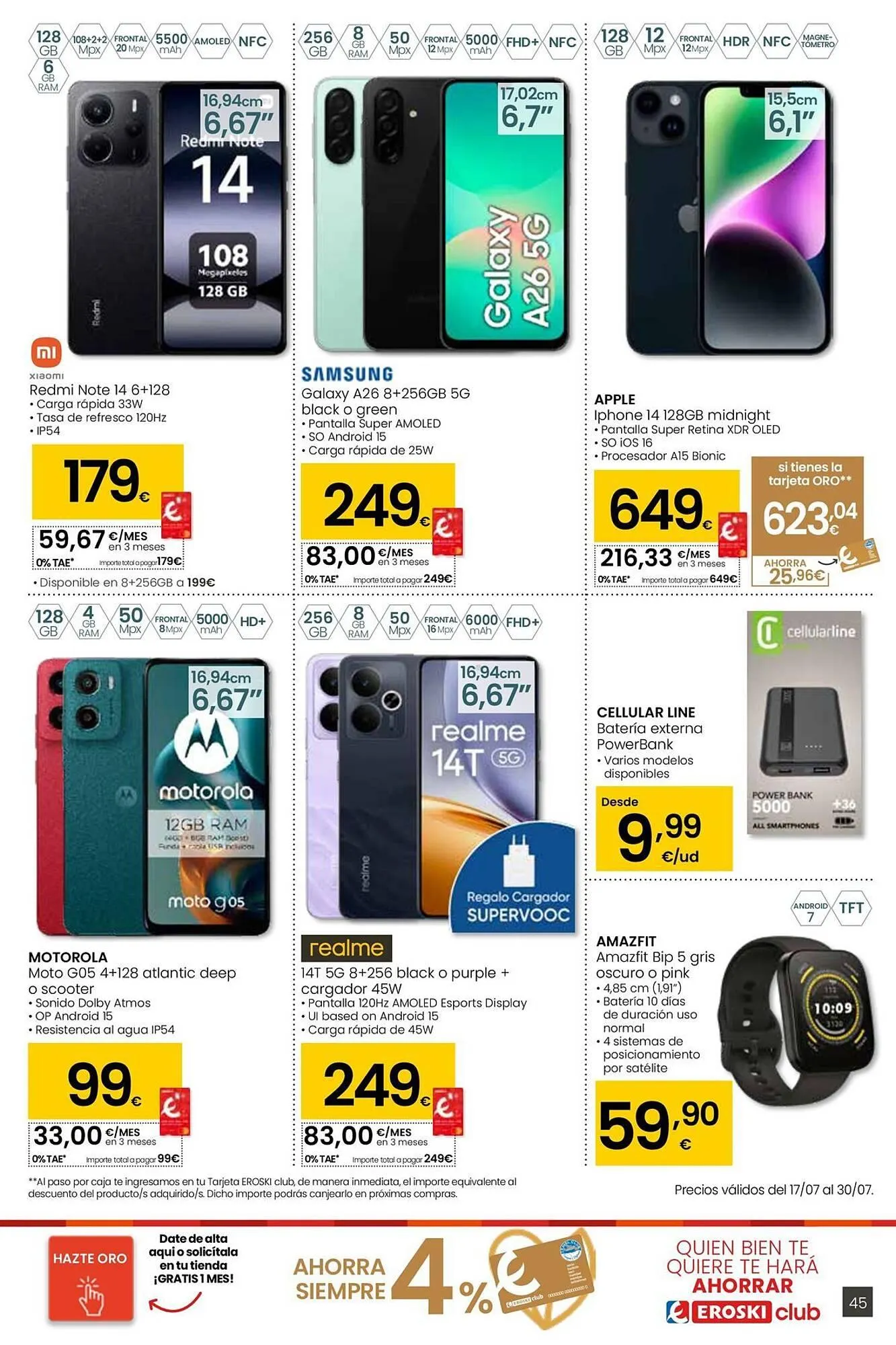 Catálogo de Folleto Eroski 17 de julio al 29 de julio 2025 - Página 45