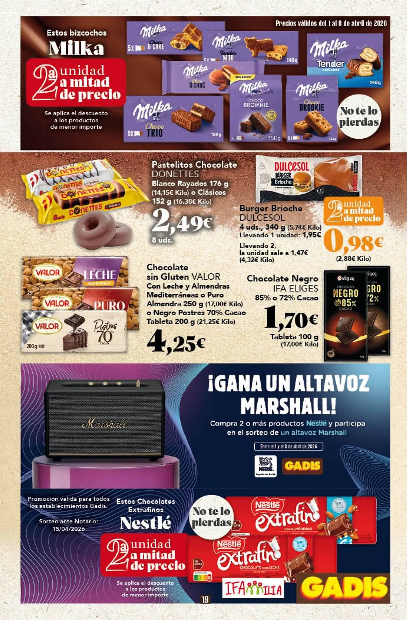 Catálogo de Folleto Gadis 1 de abril al 8 de abril 2026 - Página 19