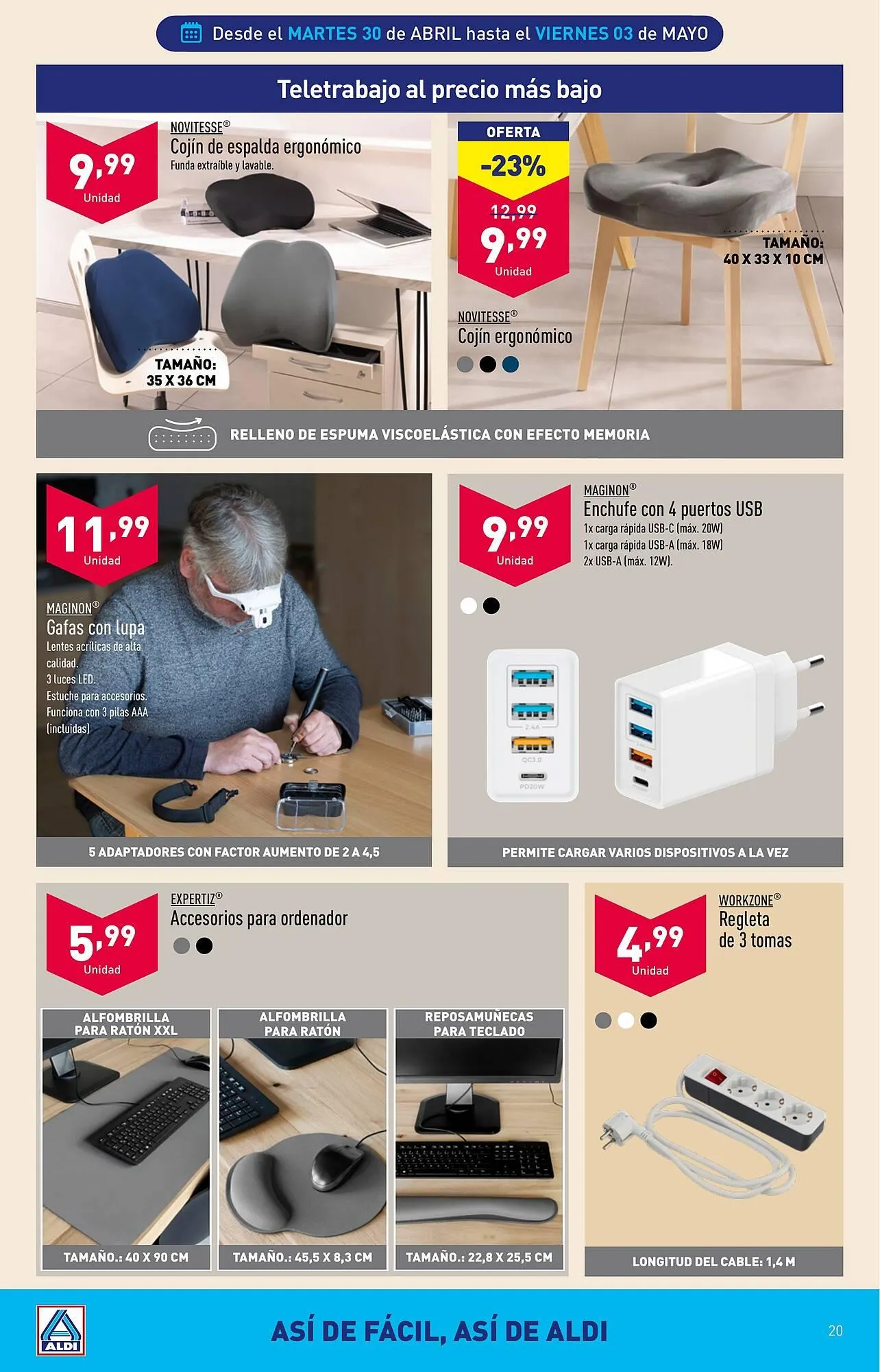 Catálogo de Folleto ALDI 30 de abril al 7 de mayo 2024 - Página 20
