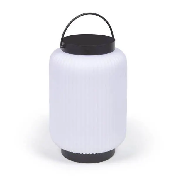 Lámpara de mesa verina exterior portátil negra