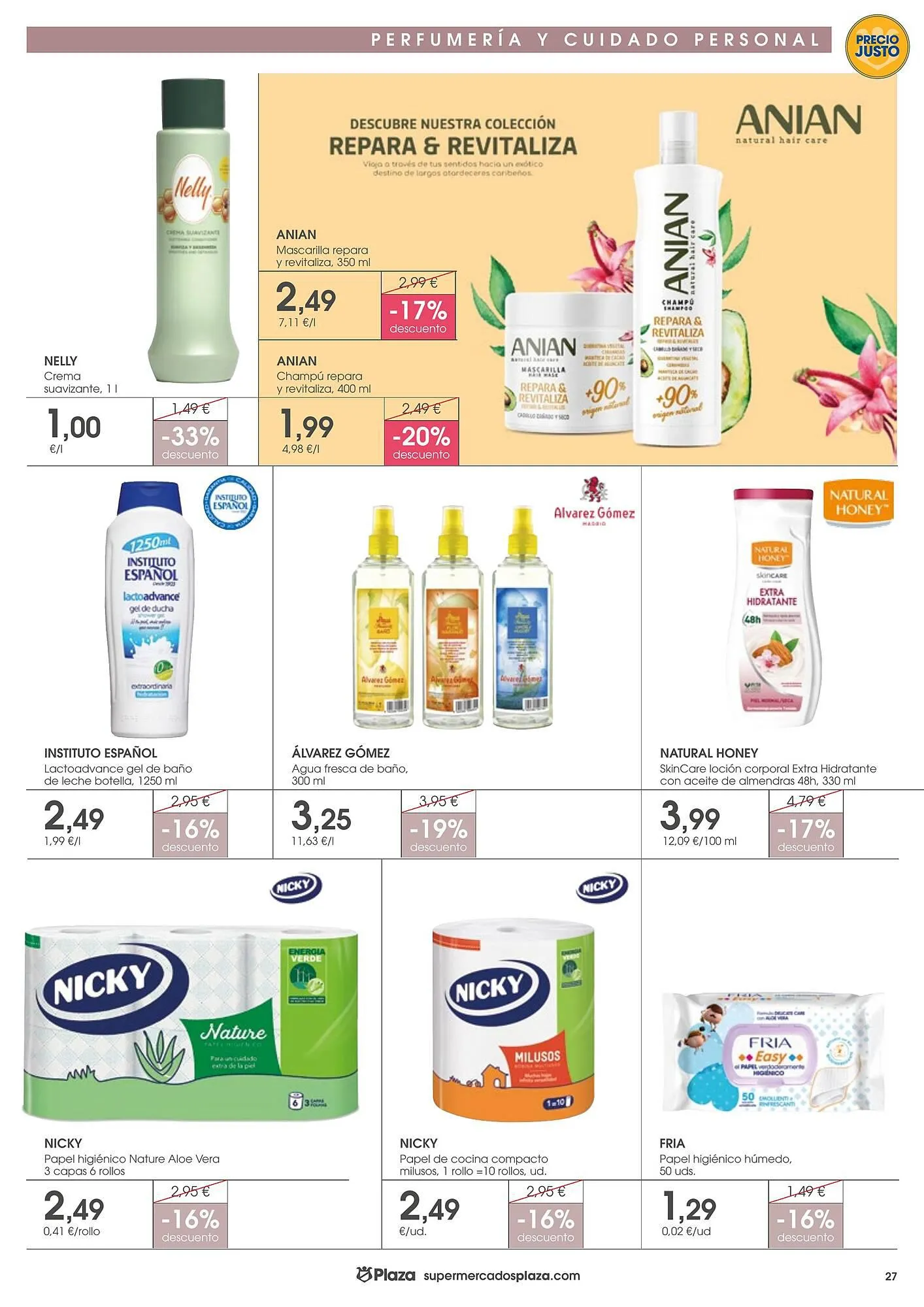 Catálogo de Folleto Supermercados Plaza 4 de abril al 17 de abril 2024 - Página 27