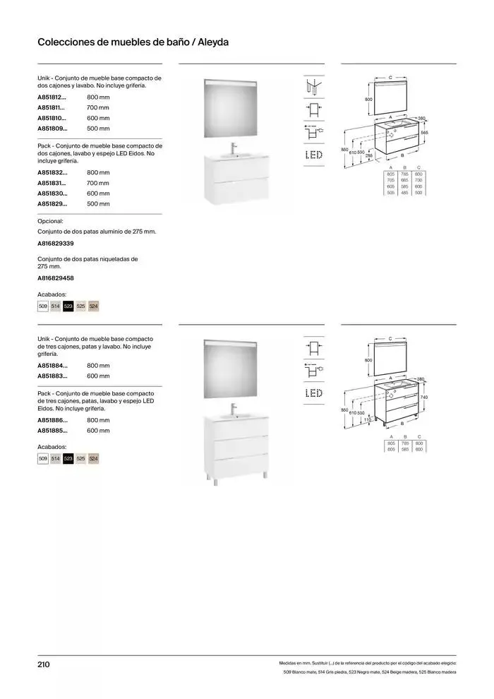 Catálogo de Colecciones de Baño, Muebles y Accesorios 9 de enero al 31 de diciembre 2025 - Página 212