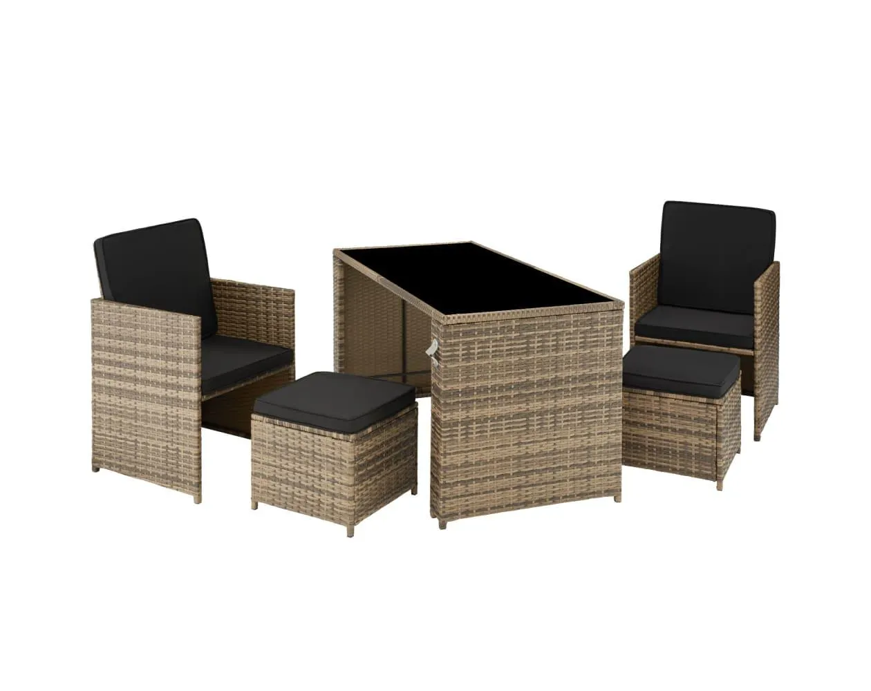 Conjunto de ratán palermo