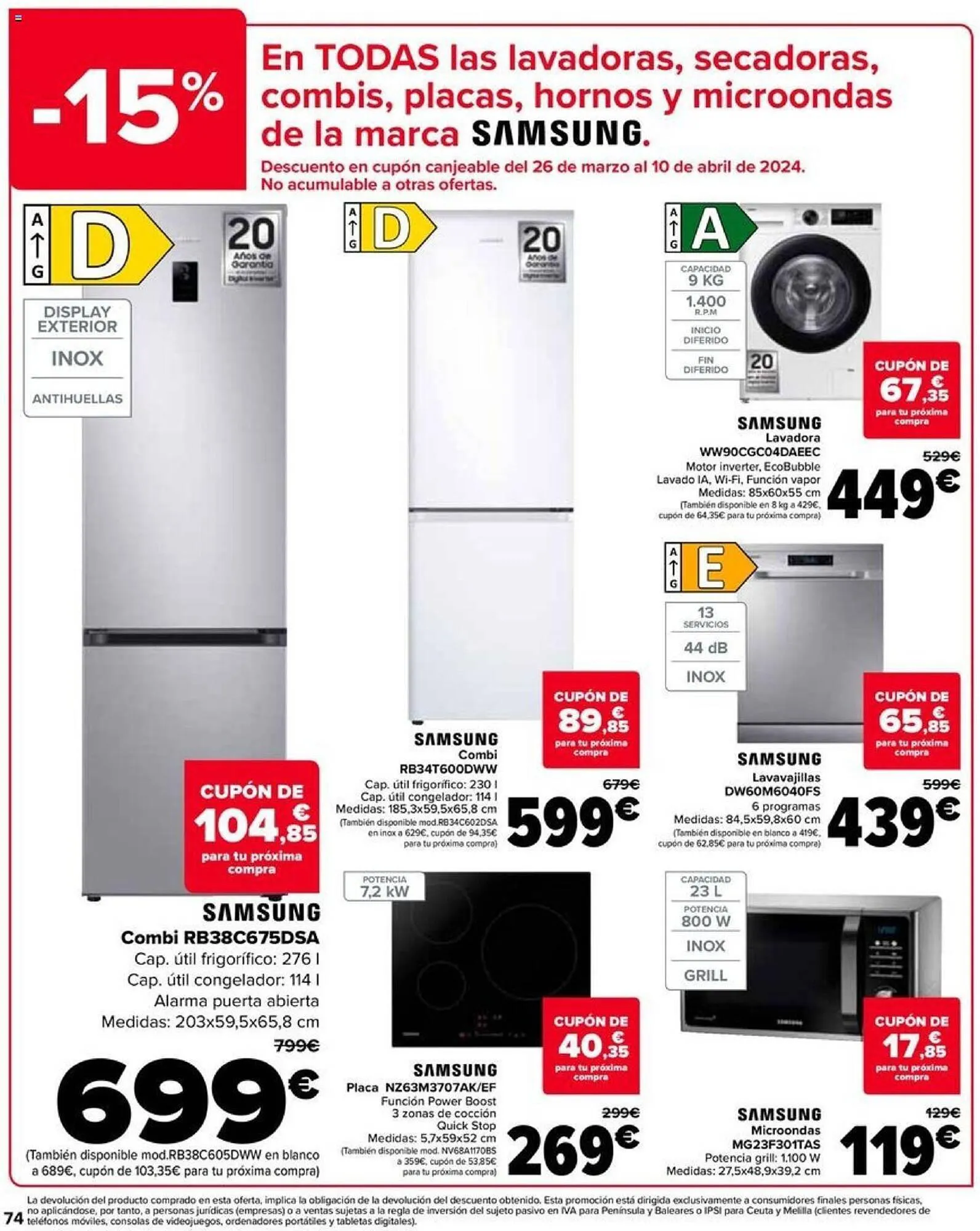 Catálogo de Folleto Carrefour 12 de marzo al 25 de marzo 2024 - Página 74