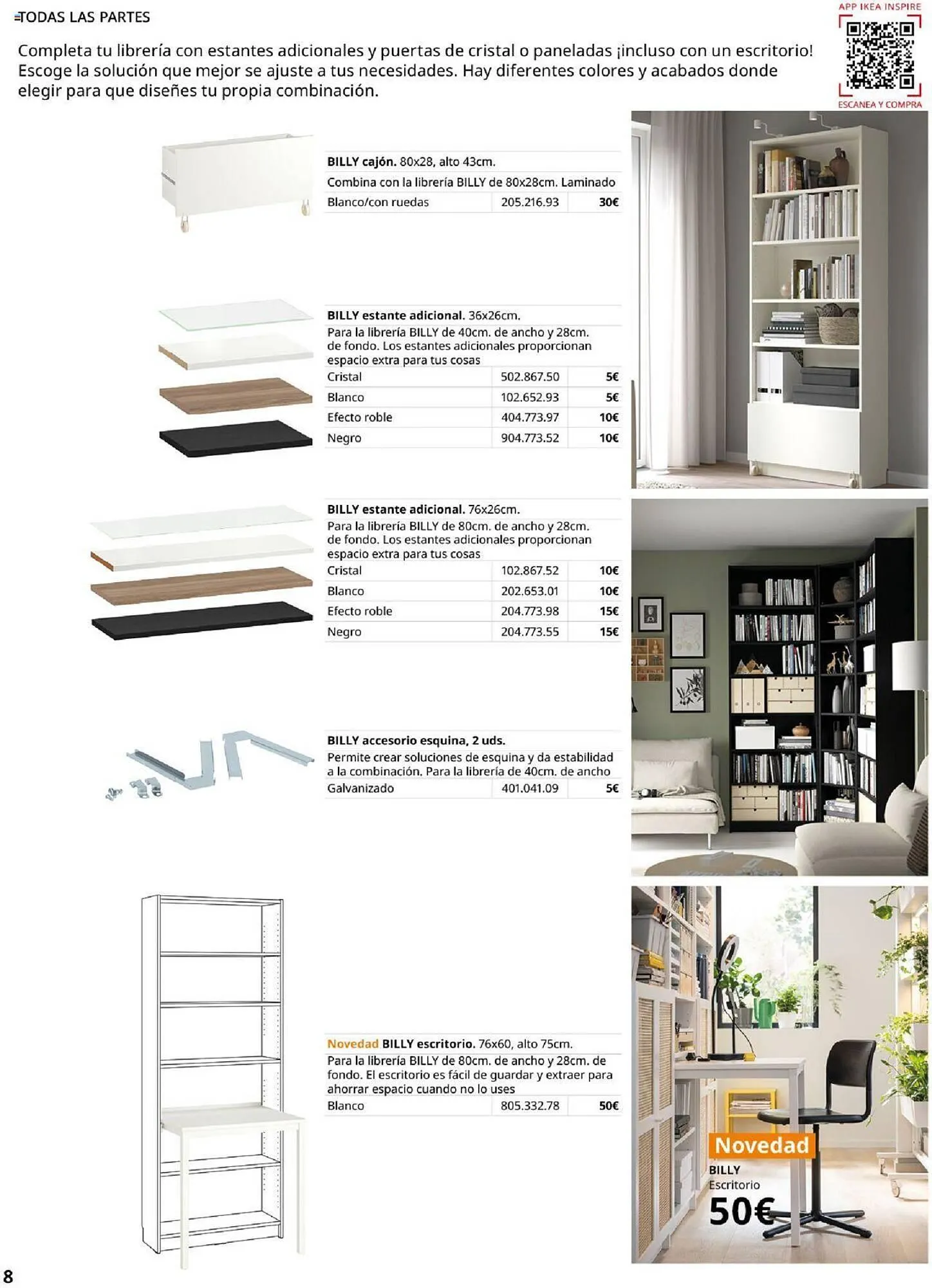 Catálogo de Folleto IKEA Billy 4 de septiembre al 31 de enero 2025 - Página 8