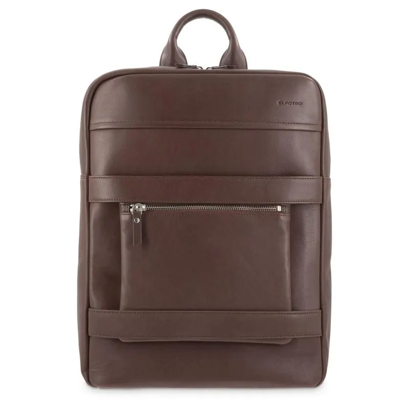 MOCHILA DE PIEL CUERO COÑAC EL POTRO BOSTON