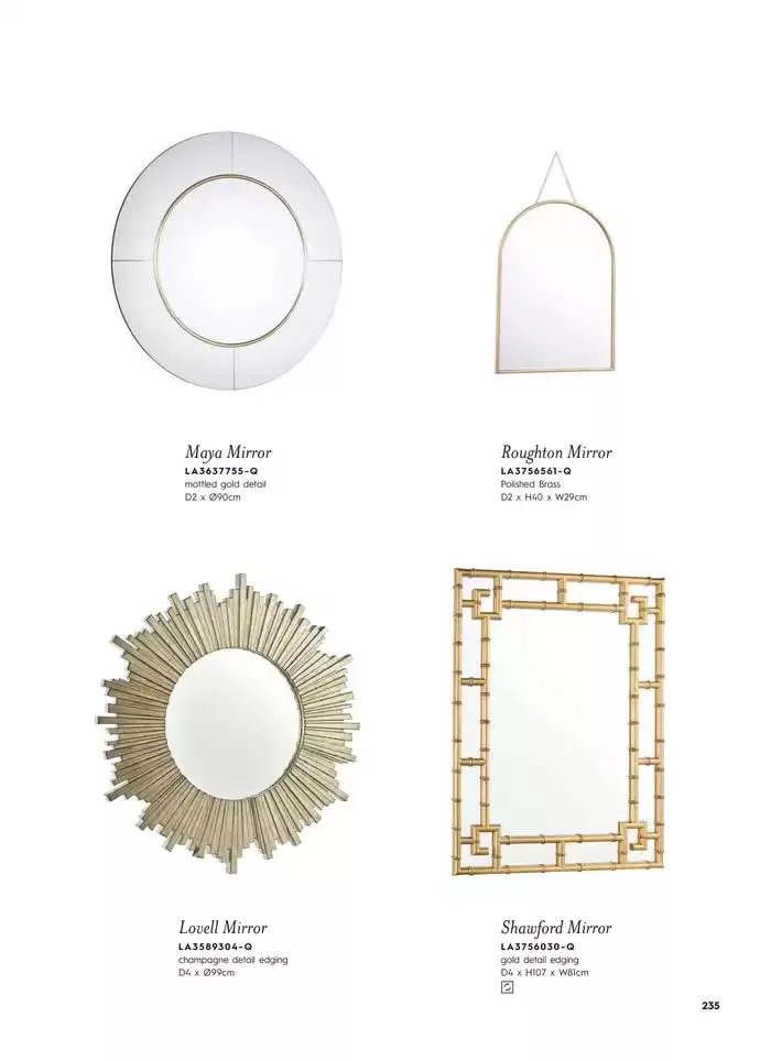 Catálogo de Lighting & Mirror Collection 12 de marzo al 31 de agosto 2025 - Página 237