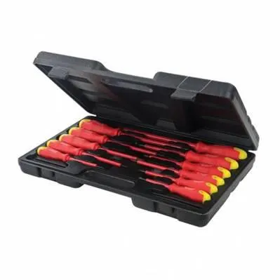 Maletín de 11 destornilladores con mango bimaterial