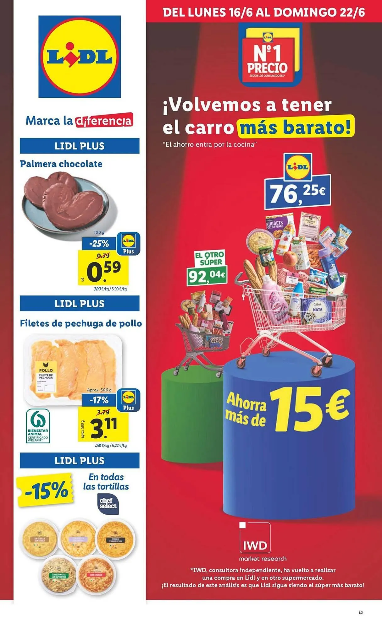 Catálogo de Folleto Lidl 16 de junio al 22 de junio 2025 - Página 1