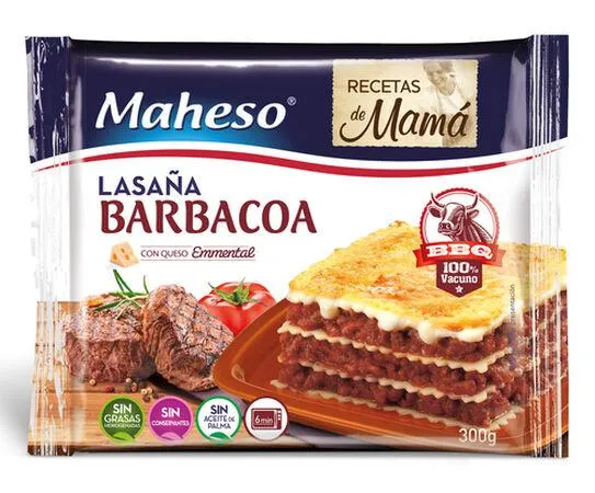 Lasaña Maheso 300g barbacoa