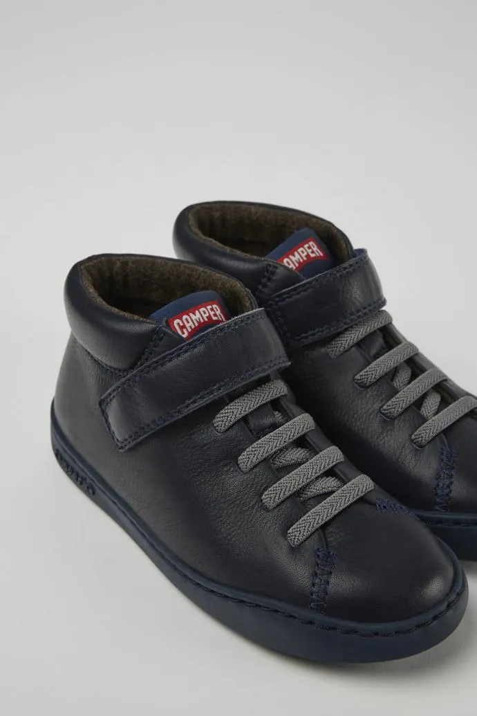 Peu Touring Sneakers de piel azul oscuro
