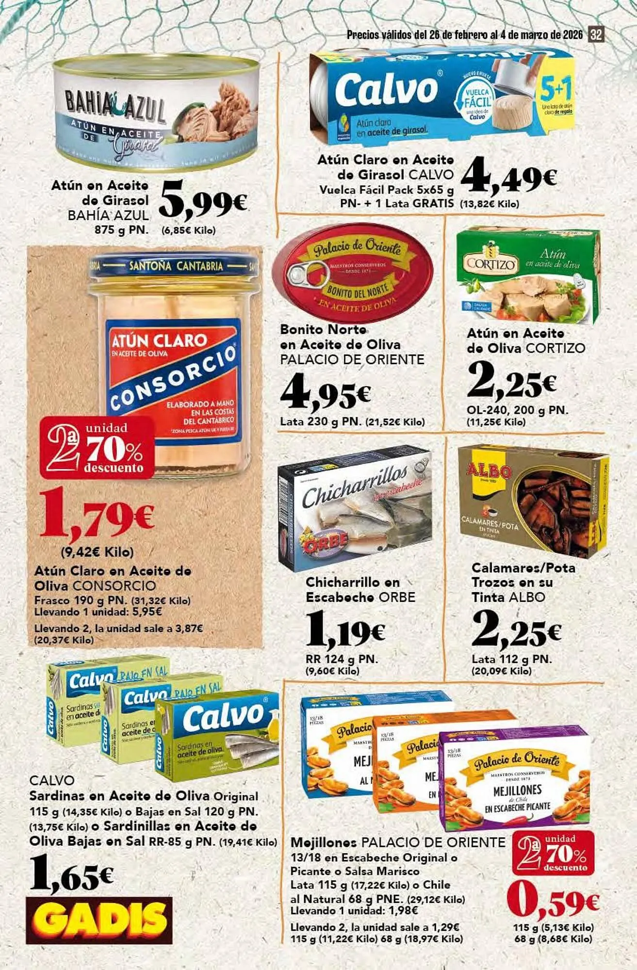 Catálogo de Folleto Gadis 26 de febrero al 4 de marzo 2026 - Página 32