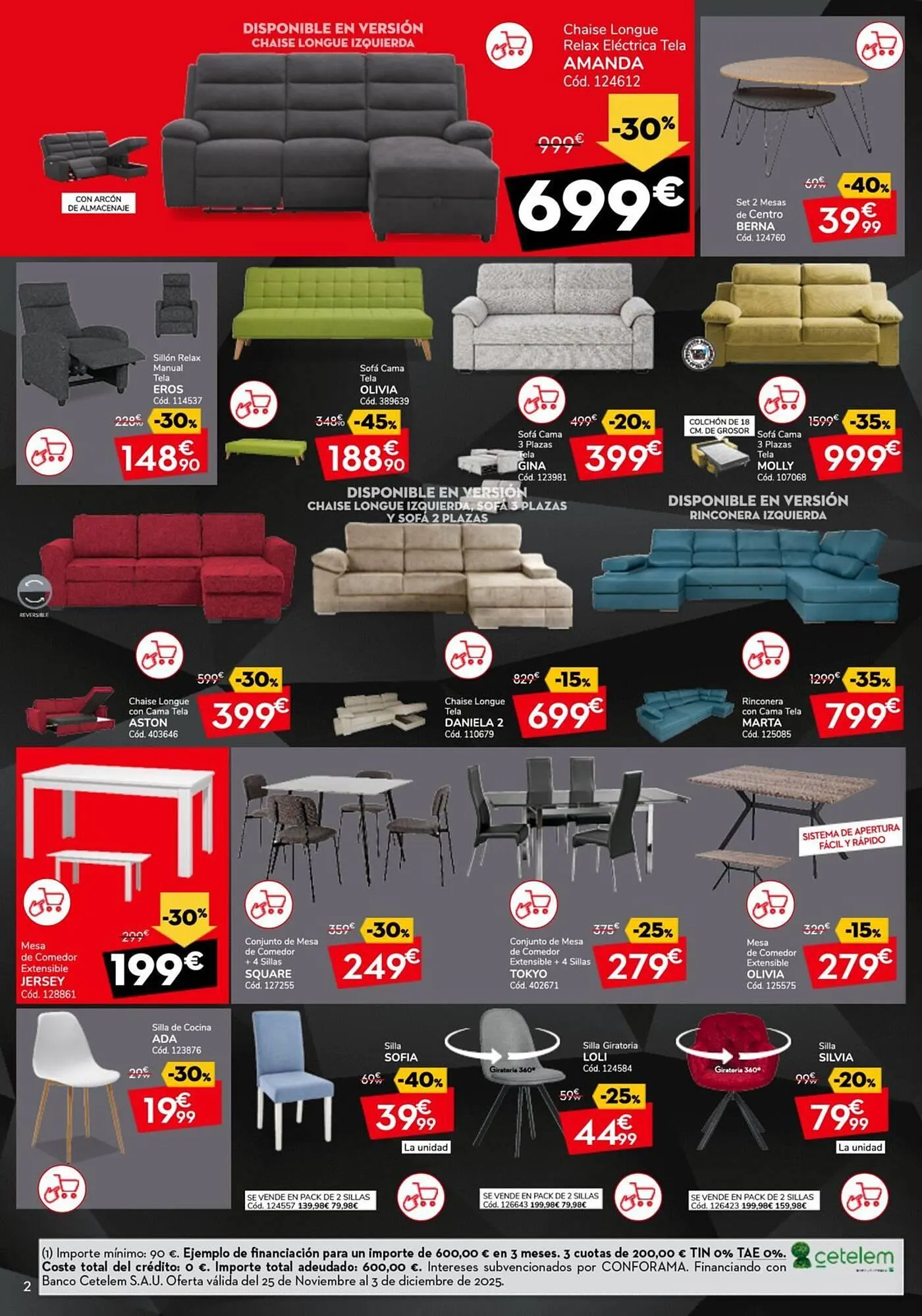 Catálogo de Catálogo Conforama 26 de noviembre al 3 de diciembre 2025 - Página 2