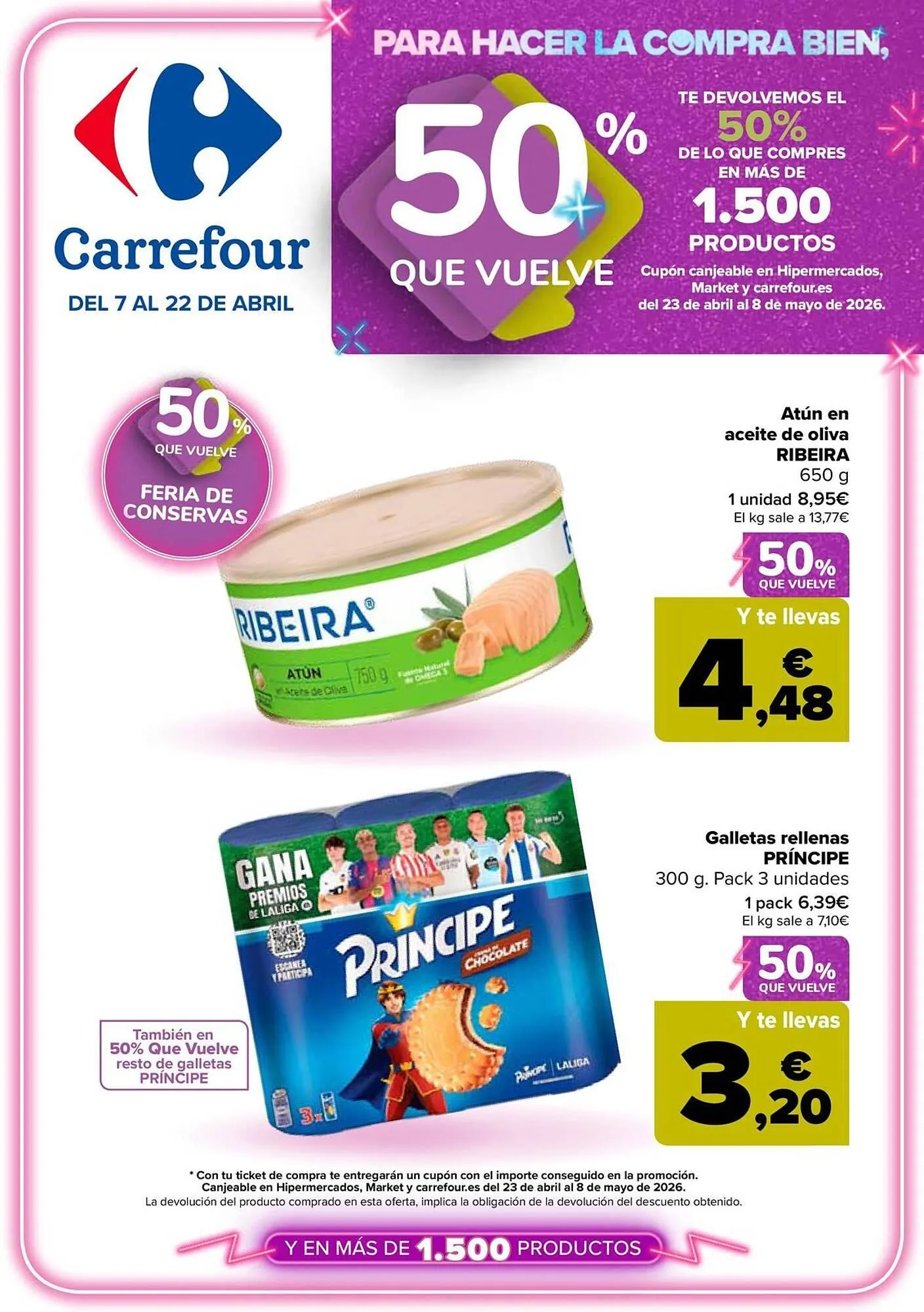 Catálogo de Folleto Carrefour 7 de abril al 22 de abril 2026 - Página 1