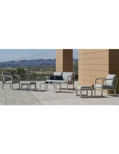 Conjunto de Jardín Aluminio Acapulco 7 Champagne Farah Hevea