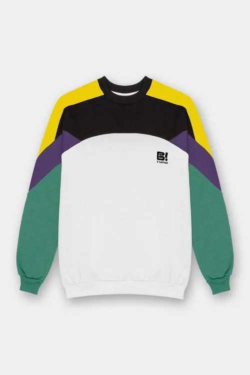 White/Yellow Brunch x Kaotiko Dru Sweatshirt