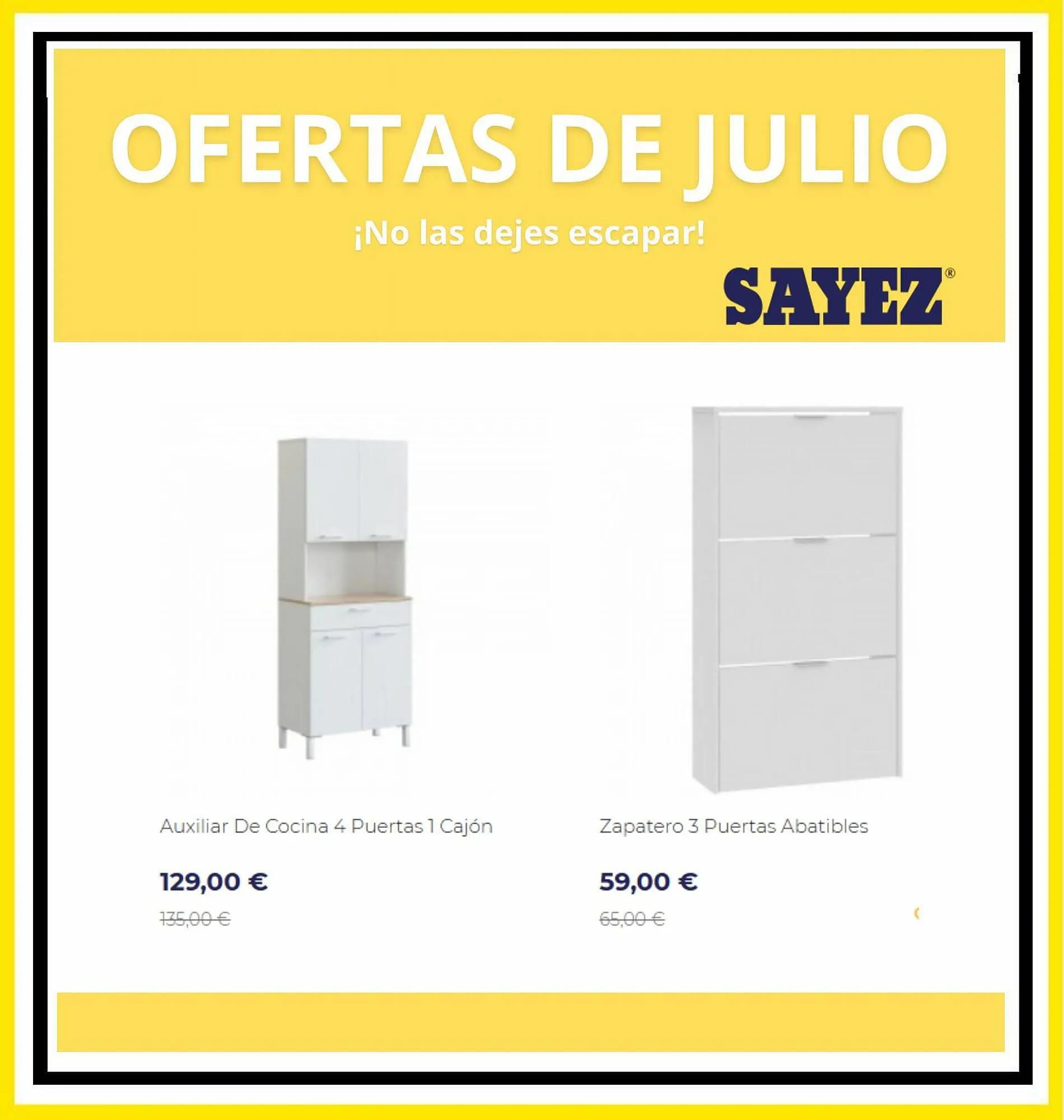 Catálogo de Folleto Muebles Sayez 9 de julio al 31 de julio 2023 - Página 4