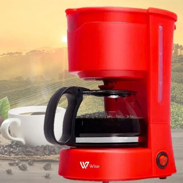 Cafetera Eléctrica 650w Roja