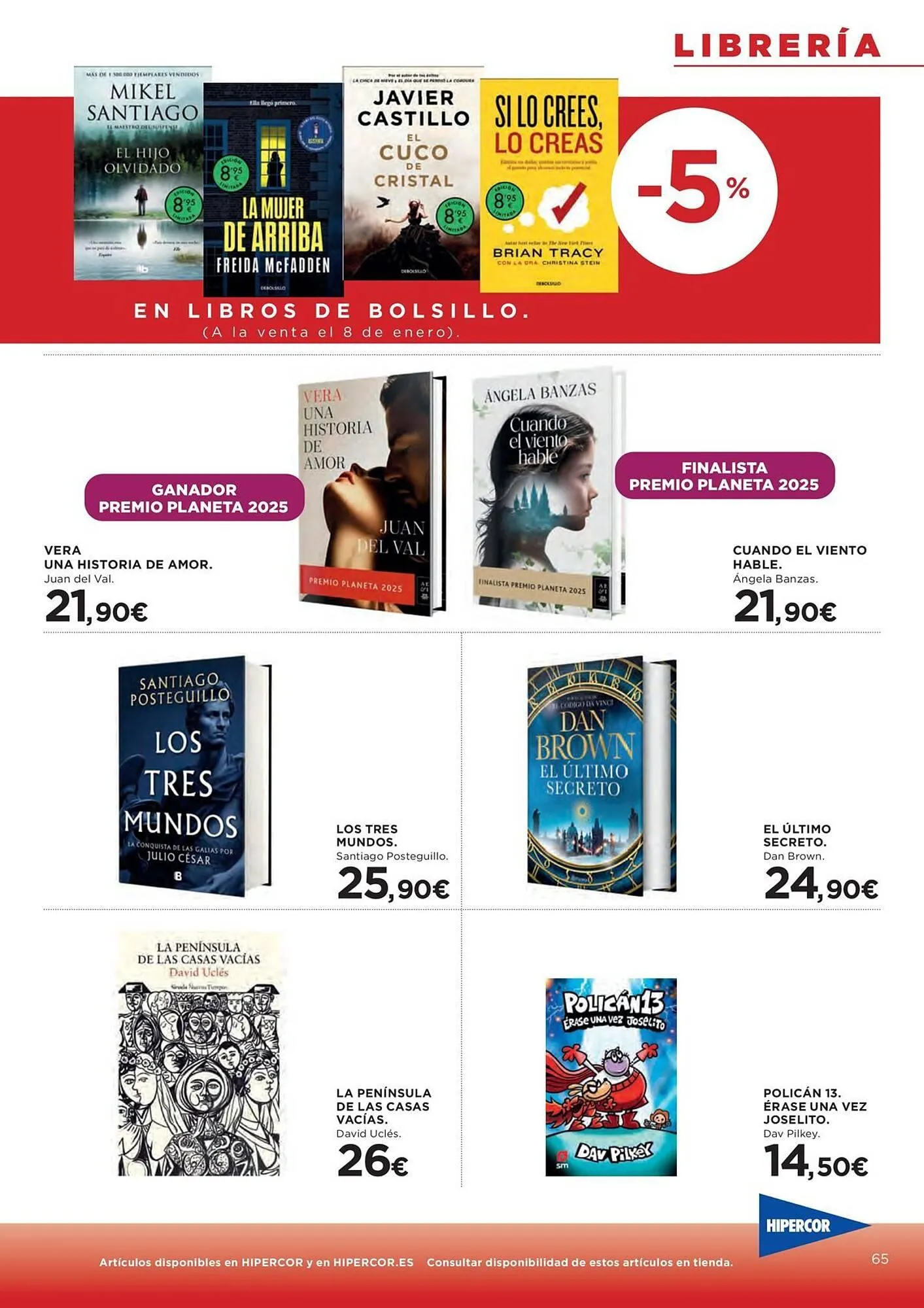 Catálogo de Catálogo Hipercor 7 de enero al 28 de enero 2026 - Página 65