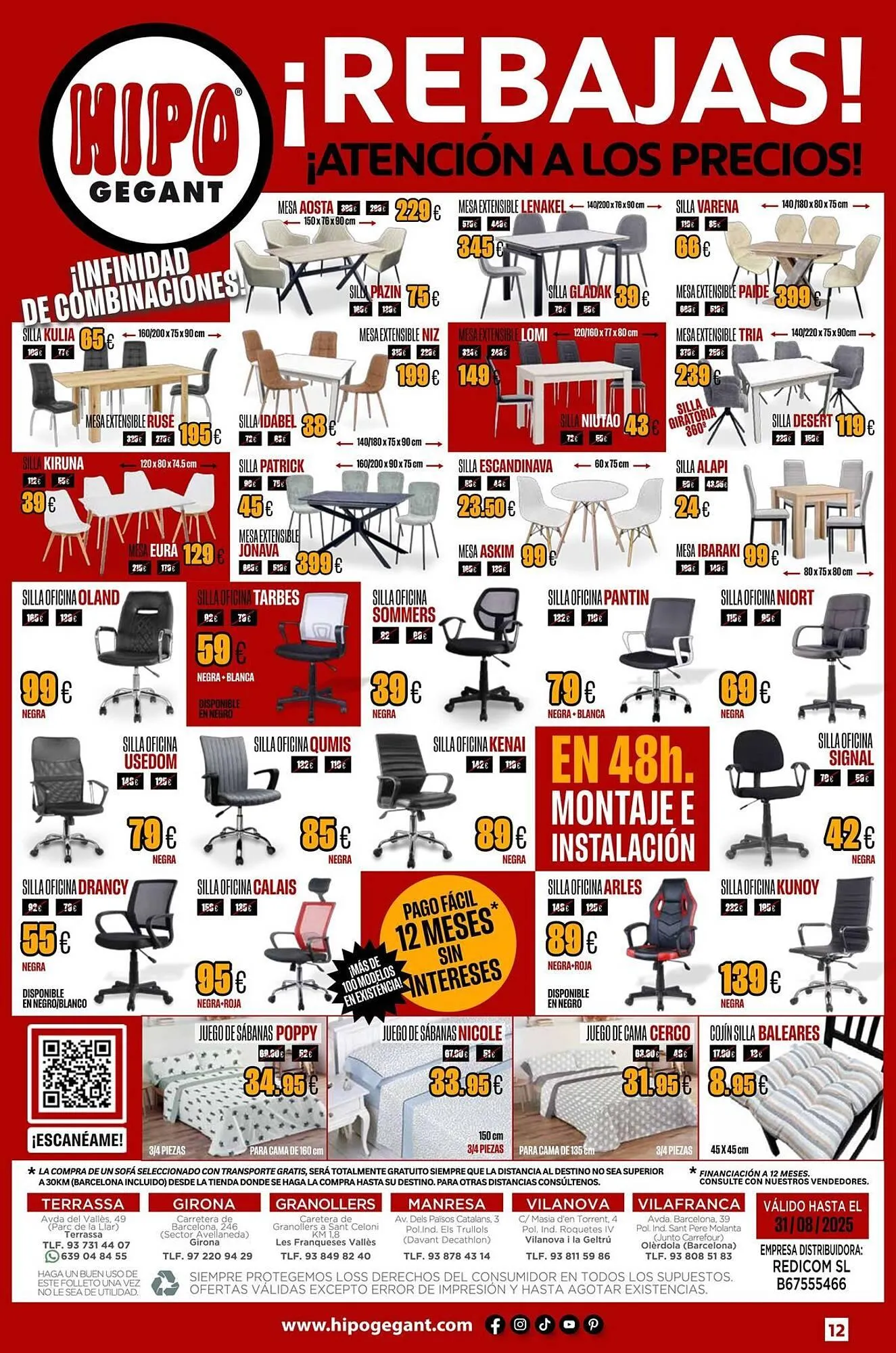 Catálogo de Folleto Hipo Gegant 27 de junio al 31 de agosto 2025 - Página 12