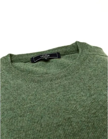 Jersey lana caja Verde claro