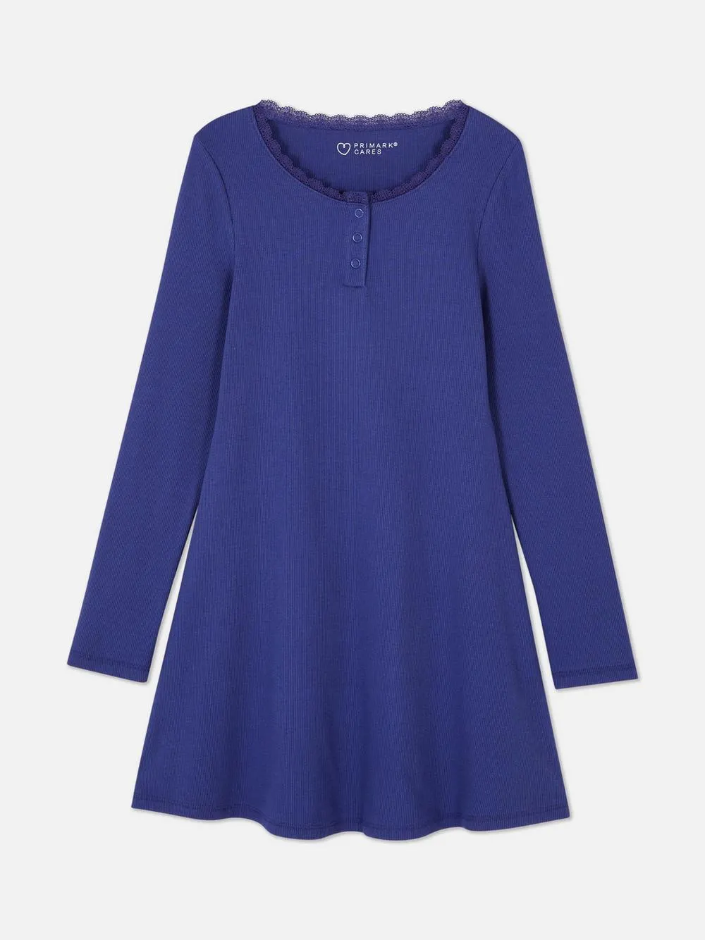 Vestido midi con cuello henley