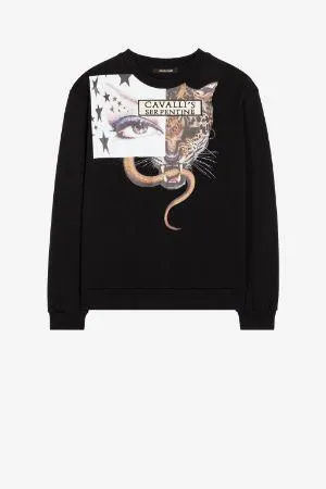 Sudadera de algodón con estampado Serpentine Jaguar