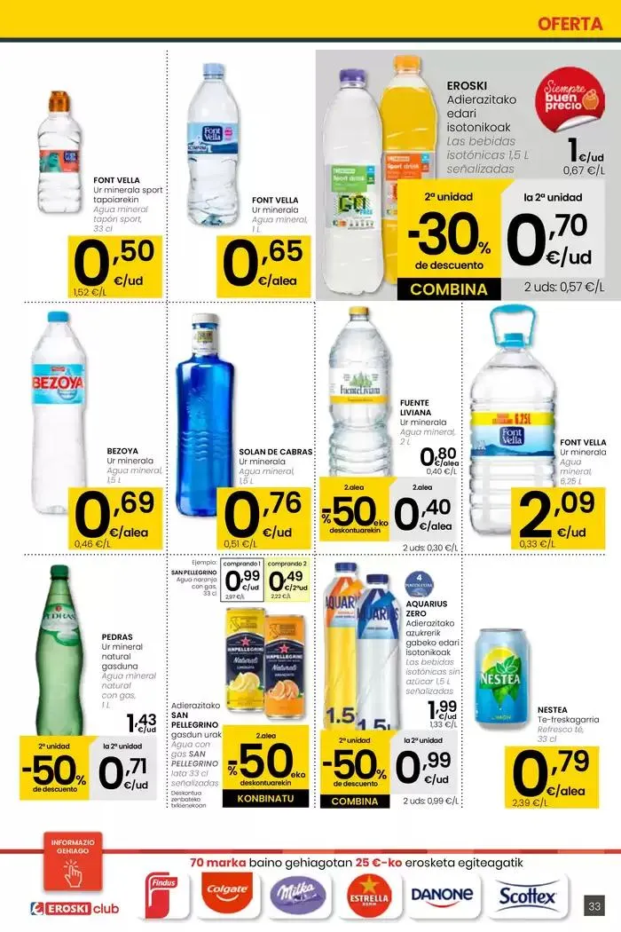 Catálogo de AUKERA OFERTA HIPERMERKATUAK EROSKI 10 de abril al 29 de abril 2025 - Página 33
