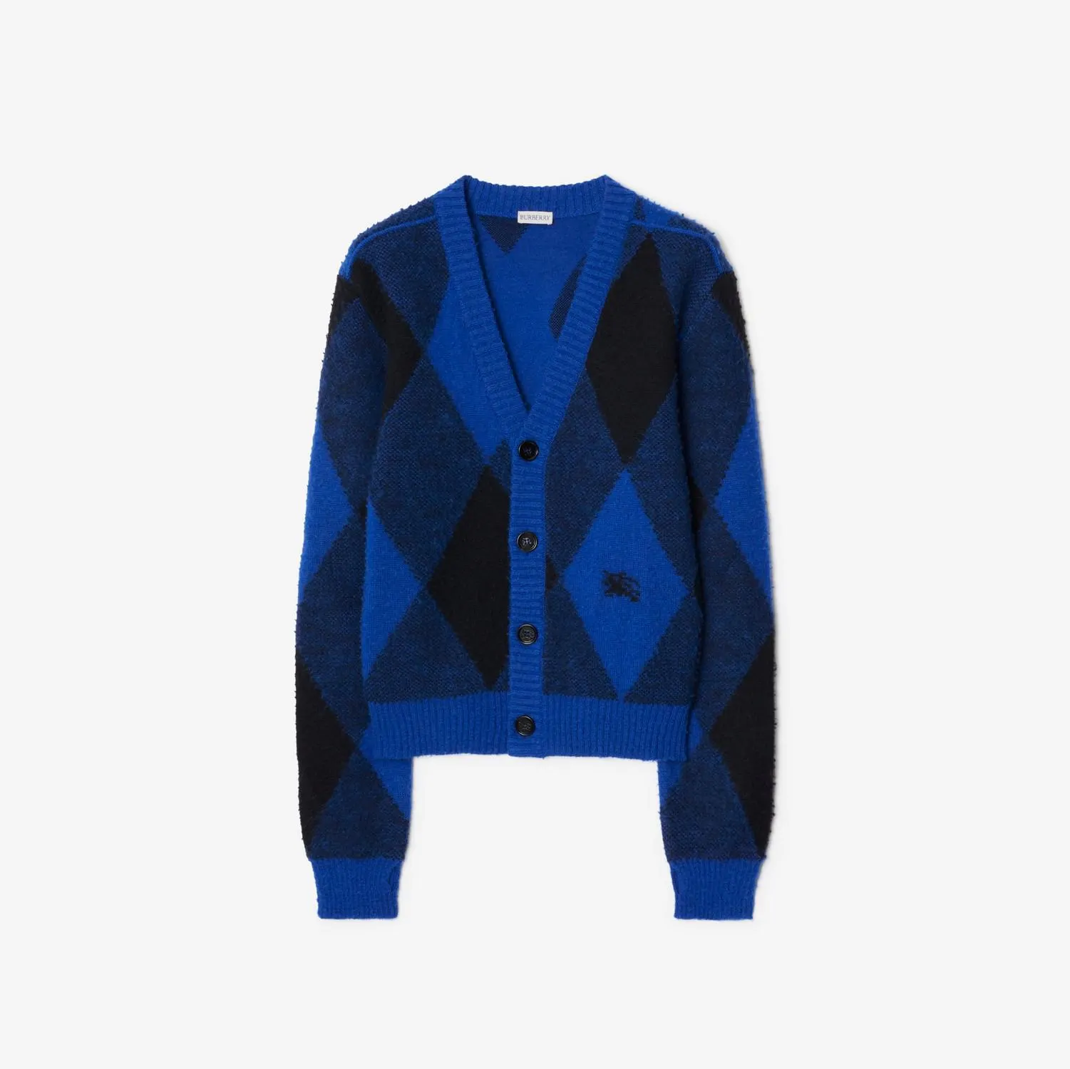 Cárdigan en lana a rombos