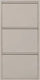 Zapatero de acero crema 3 compartimentos 50x104 cm