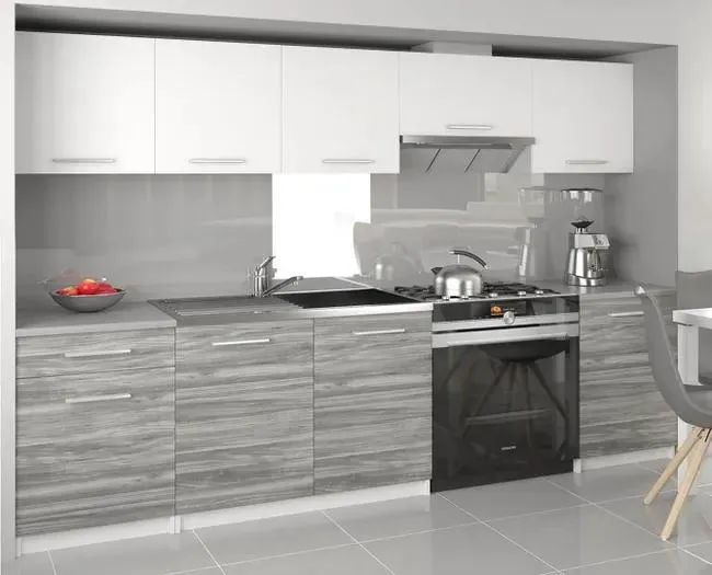 Muebles de Cocina Uniqa Blanco Mate/Gris