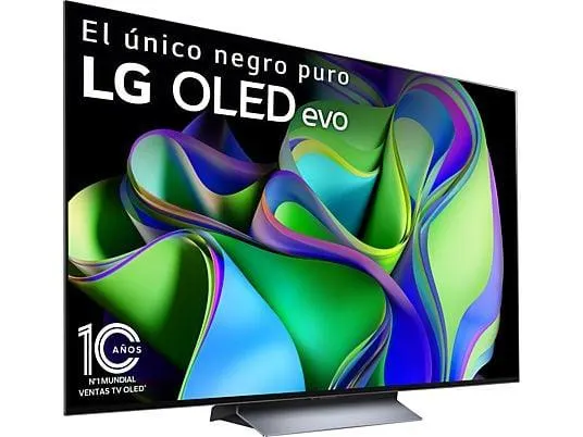 TV OLED 77" - LG OLED77C35LA, OLED 4K, Inteligente α9 4K Gen6, Smart TV, DVB-T2 (H.265), Negro