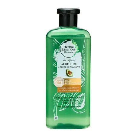 Champú reparador Herbal Essences 380ml aloe puro+aceite de aguacate