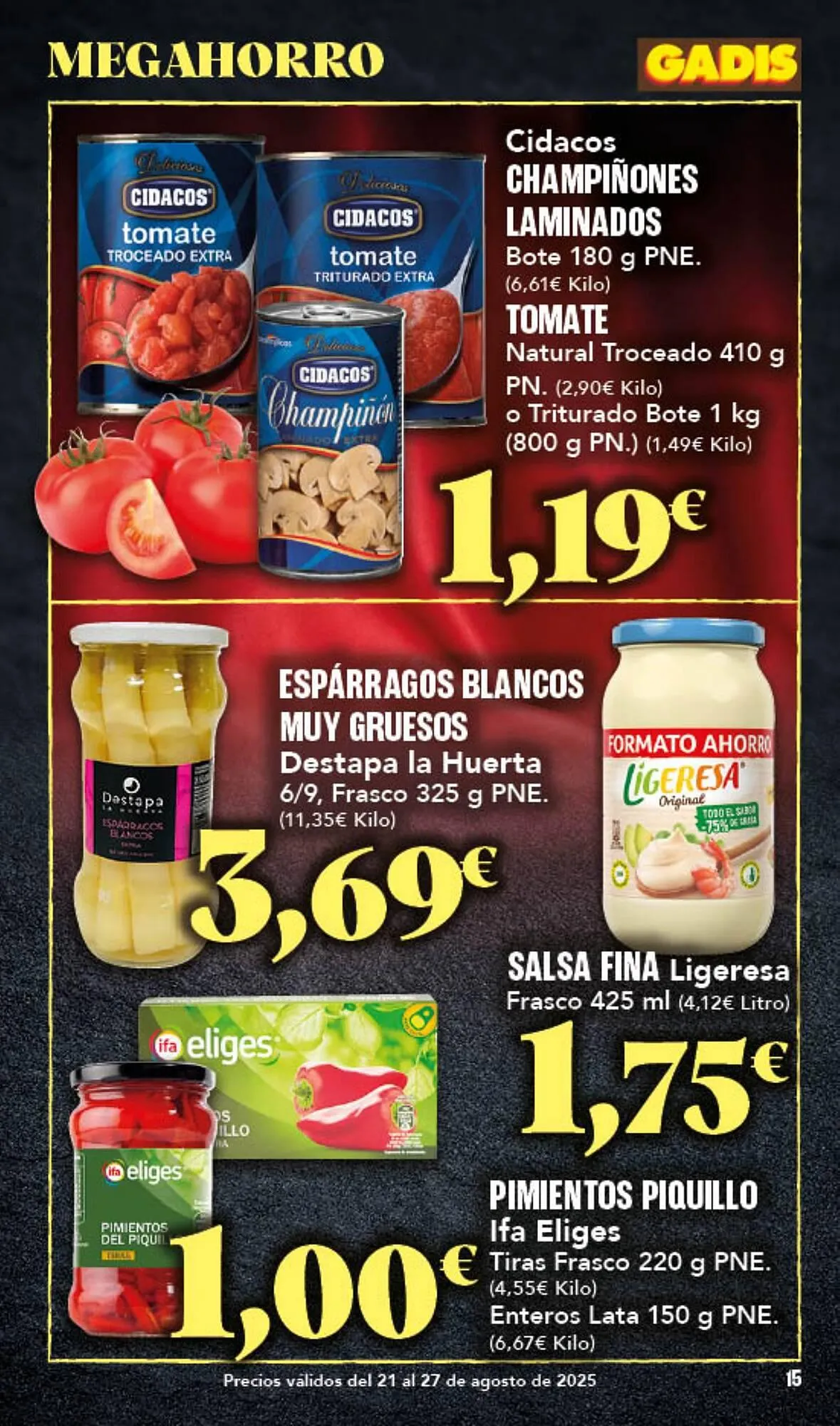 Catálogo de Folleto Gadis 21 de agosto al 27 de agosto 2025 - Página 15