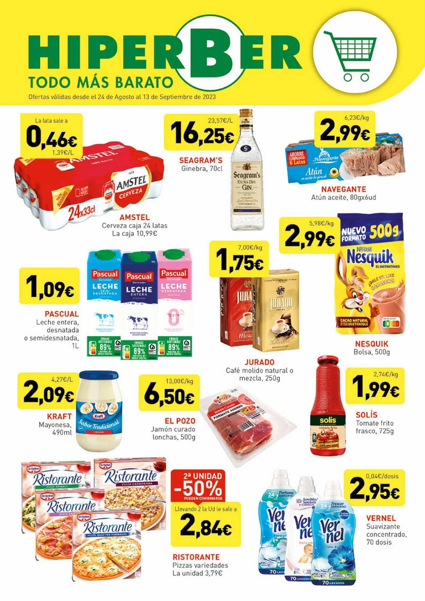 Catálogo de Folleto Hiperber 24 de agosto al 13 de septiembre 2023 - Página 1