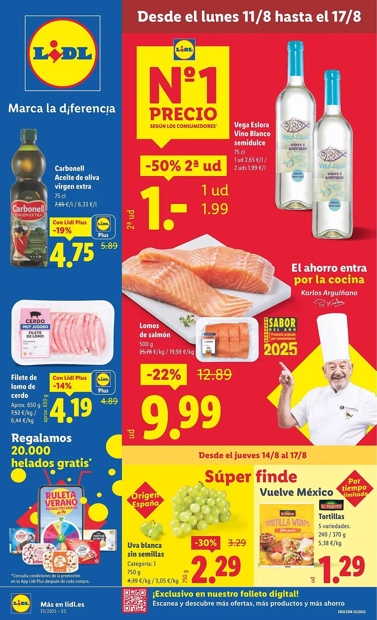 Catálogo de Folleto Lidl 11 de agosto al 17 de agosto 2025 - Página 1