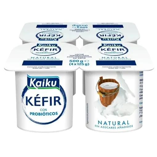 PAQUETE DE KÉFIR NATURAL 4X125G