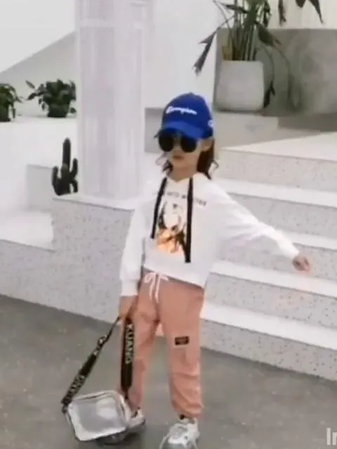 Niños Juventud Chica Vuelta al cole Pantalones Rosa Color Caquí Negro Color sólido Correa Algodón Escuela Diario Deportes Activo Cargo / Otoño / Invierno / Primavera / Verano