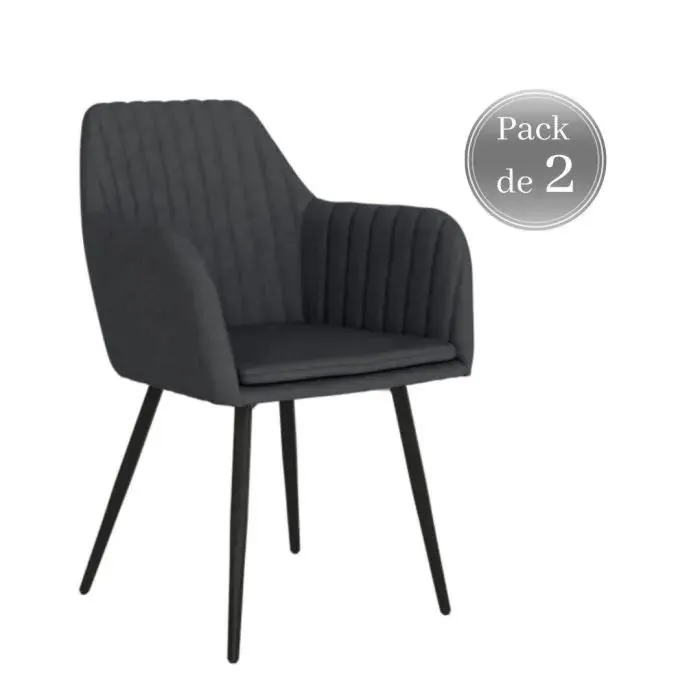 Juego de 2 Sillas Chicago Color Marengo