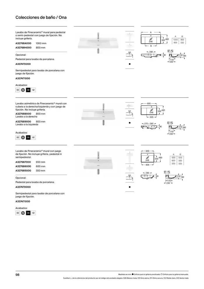 Catálogo de Colecciones de Baño, Muebles y Accesorios 9 de enero al 31 de diciembre 2025 - Página 100