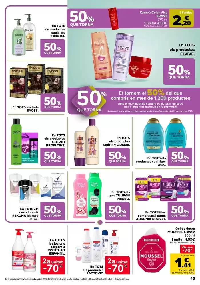 Catálogo de 50% QUE VUELVE 28 de enero al 12 de febrero 2025 - Página 45