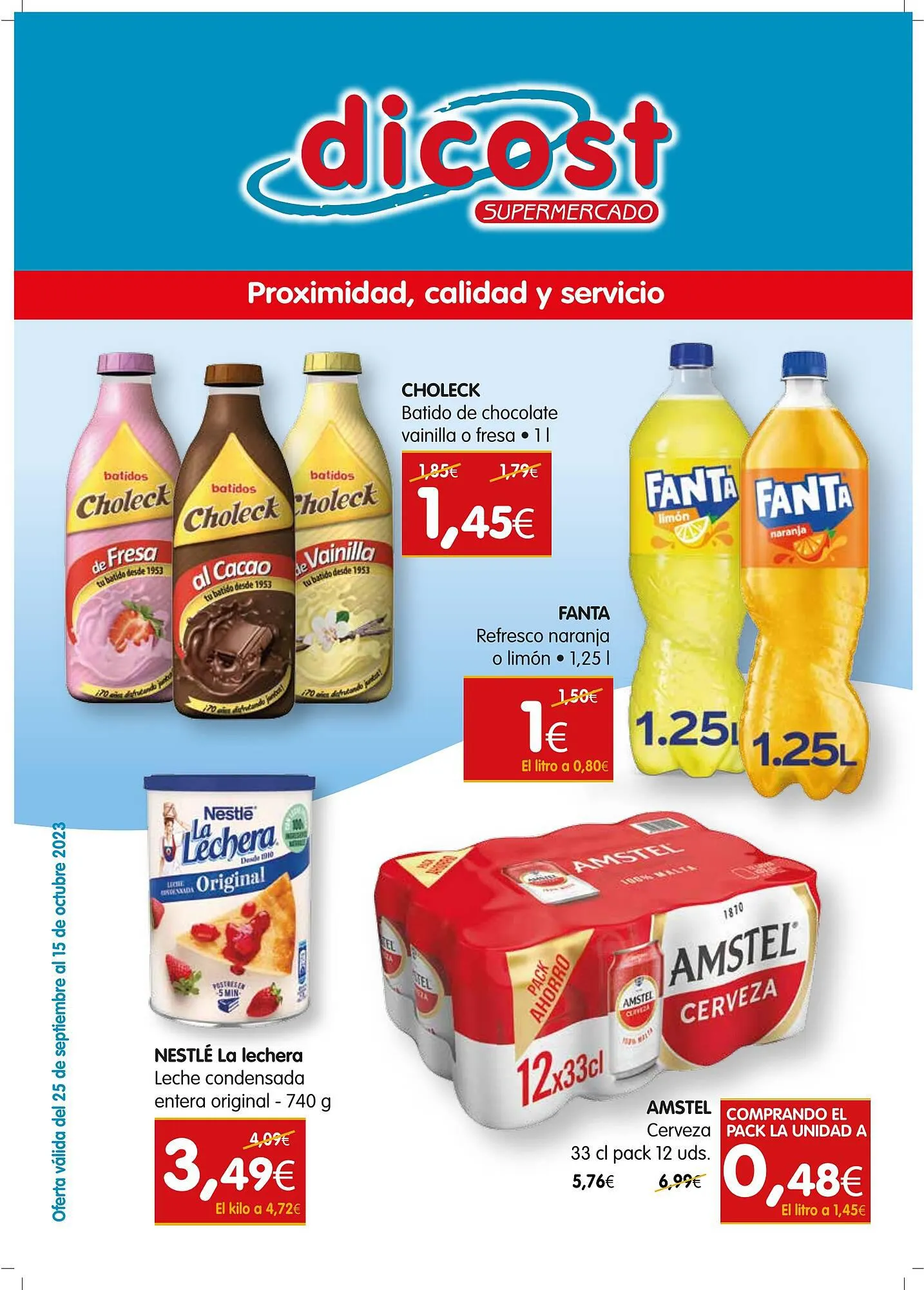 Catálogo de Folleto Dicost 25 de septiembre al 15 de octubre 2023 - Página 1
