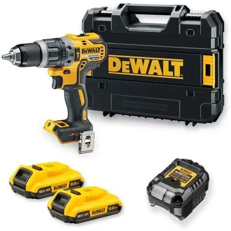 Taladro Percutor DeWALT DCD796D2T-7 (2 x 2,0 Ah + DCB107 + TSTAK II)
