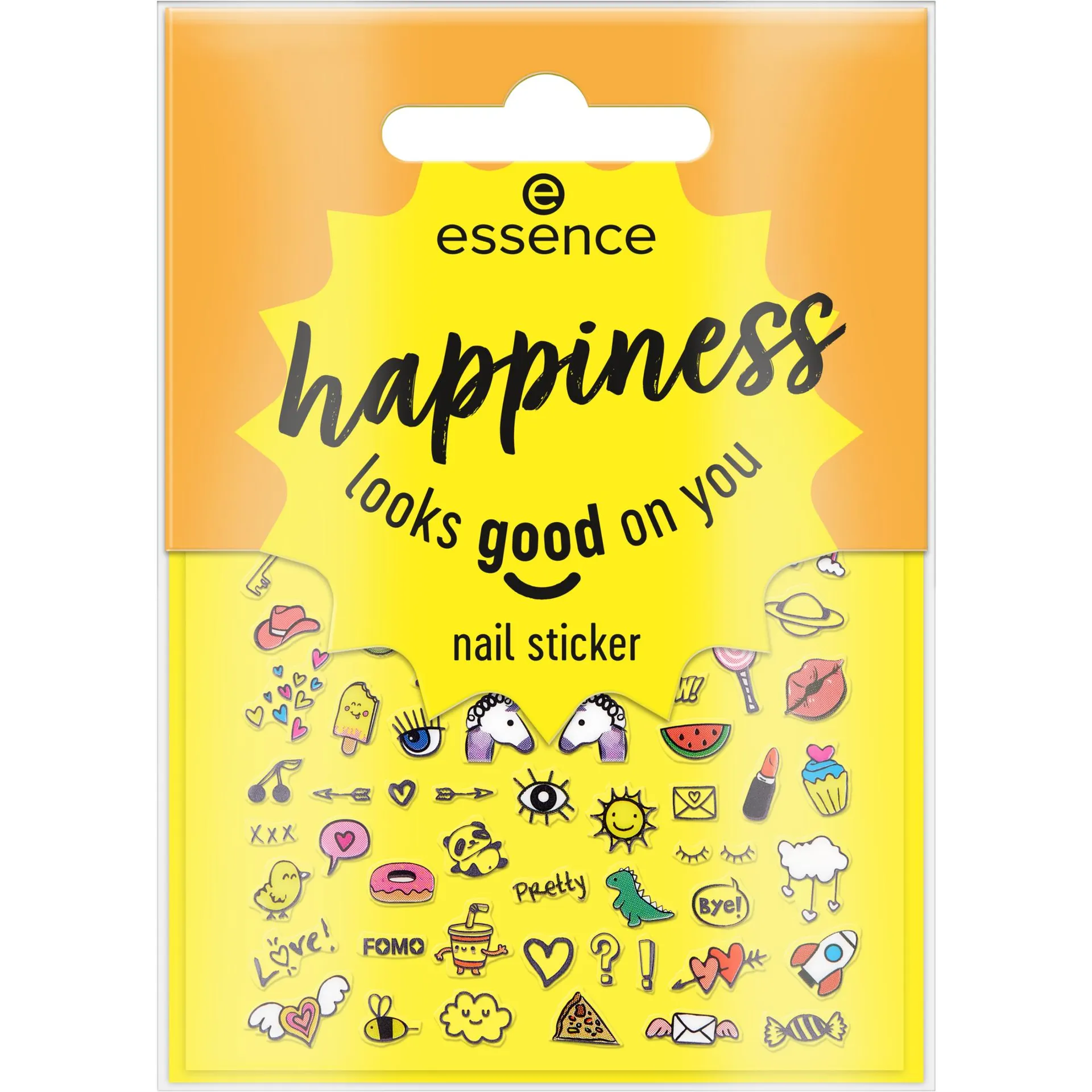 pegatinas para uñas happiness looks good on you
