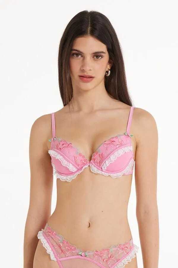 Sujetador Super Push-Up Los Angeles Pink Candy Lace