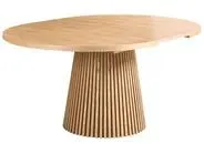 Mesa de comedor extensible MOORE Fresno claro 120/160 cm 120 cm