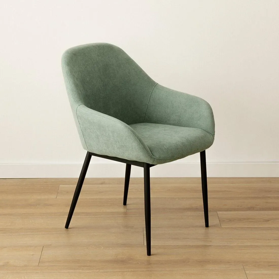 Silla tapizada menta